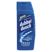 Duschtvål Dubbeldusch Body & Hair i flaska om 250 ml.