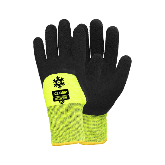 GlovesPro Ice Grip. Kraftigt fodrad och varm handske i skummad vinyl för extra skydd. silikon och dmu fri