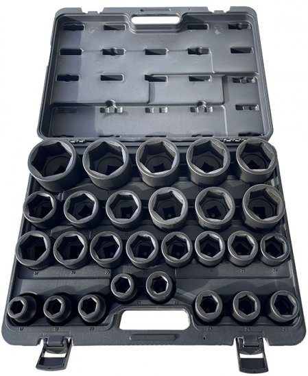 BATO Krafthylsor 3/4 17-60mm. Kort. 27 Delar.