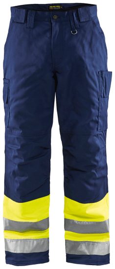 Blåkläder 18621811 Vinterbyxa Varsel klass 1. Lättvadderad vinterbyxa i polyester och bomull.