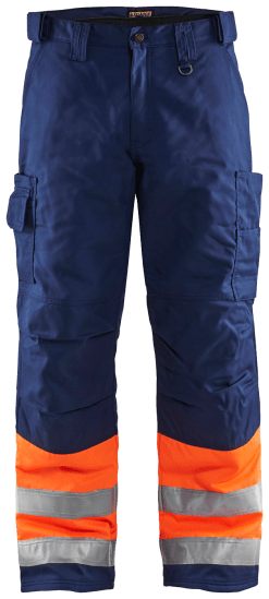 Blåkläder 18621811 Vinterbyxa Varsel klass 1. Lättvadderad vinterbyxa i polyester och bomull.