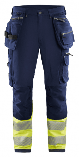Blåkläder 19931642 Hantverksbyxa Stretch Varsel klass 1.