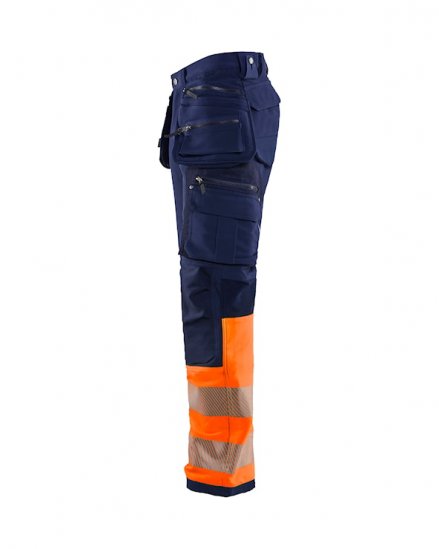 Blåkläder 19931642 Hantverksbyxa Stretch Varsel klass 1.