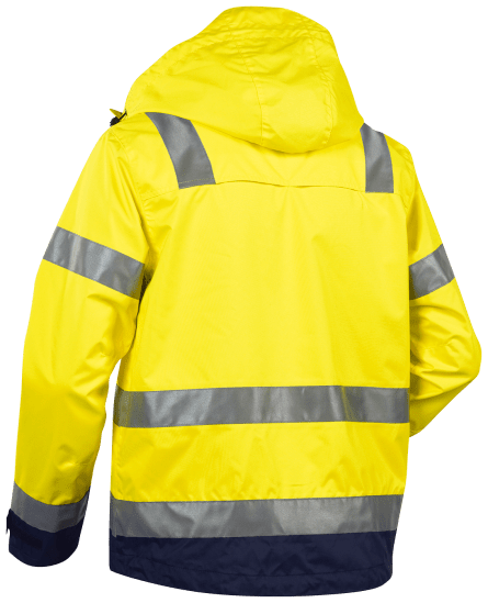 Blåkläder 48371977 Skaljacka Varsel. Vind- och vattentät skaljacka i varselfärger.