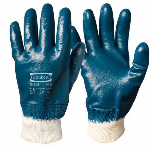 Granberg 114.0156 Heldoppade nitrilhandskar med mudd.