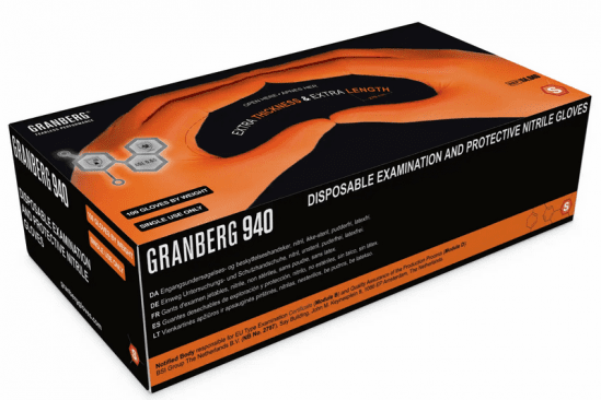Granberg 114.940 Kemikalieresistenta engångshandskar Nitril x 100.