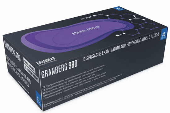 Granberg 114.980 Kemikalieresistenta engångshandskar Nitril x 50.