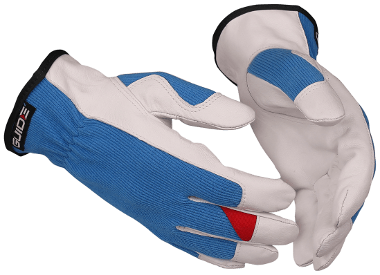 Guide 5164 Montagehandskar i getskinn och bomull.