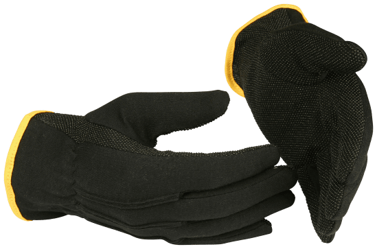 Guide 547 bomullshandskar PVC vinyldots.