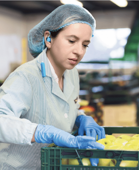 Honeywell In-Ear 1034105-IE hörselpropp med blåtand och medhörning.