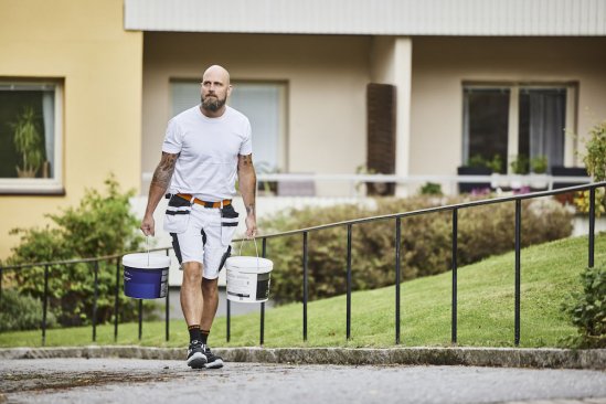 Jobman 2178 Målarshorts Core Stretch i bomull och polyester.