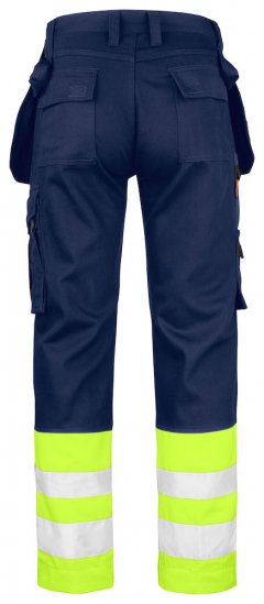 Jobman 2277 Varselbyxor hantverk av bomull i varsel klass 1