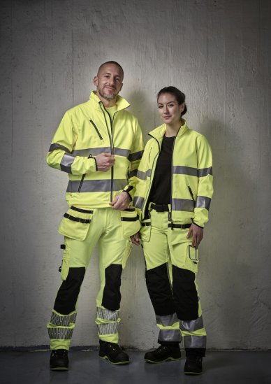 Jobman 2291 Hantverksbyxa Stretch Varsel.