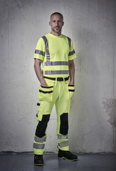 Jobman 2291 Hantverksbyxa Stretch Varsel.