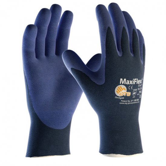 MaxiFlex tunn gummerad handske i nylon och lycra