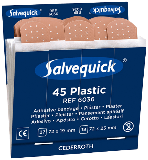 Plastplåster Salvequick REF 6036 2 ask a 12 pkt