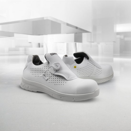 Sievi 52120 Vent White Roller S1. Vit skyddssko med en ovandel av mikrofiber.