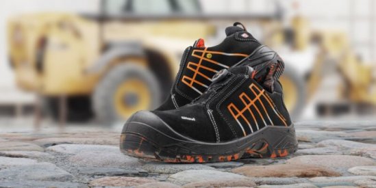 Sievi MGuard Roller XL+ S3 HRO Skyddsskor. Slitstarka skor med ovandel i spaltläder samt utrustad med BOA-snörningsmekanismen.