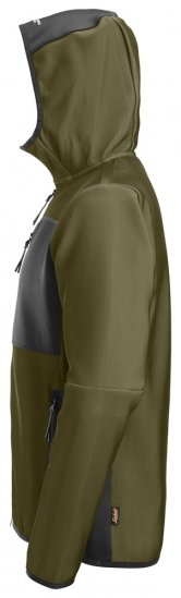 Snickers 8044 FlexiWork Hoodie med hellång dragkedja.