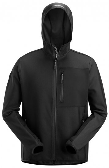 Snickers 8044 FlexiWork Hoodie med hellång dragkedja.