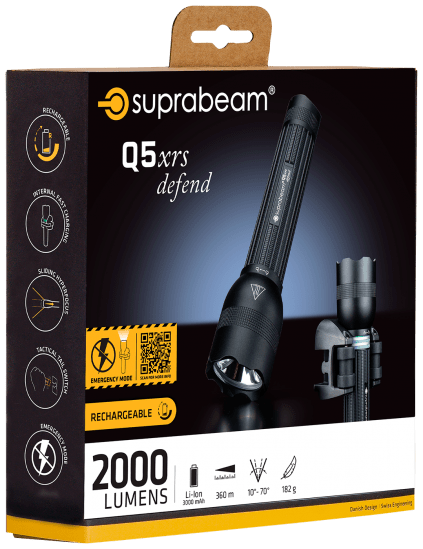 Suprabeam Q5xrs Defend Ficklampa.